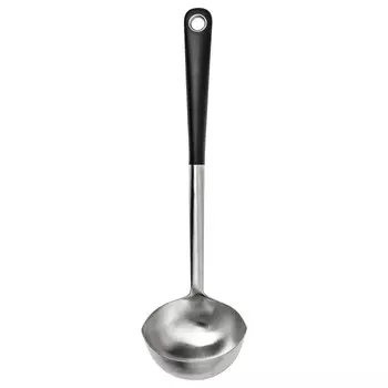 Половник для супа, нержавеющая сталь/черный, IKEA 365+ HJLTE IKEA