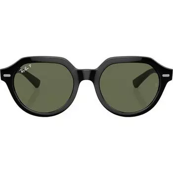 Поляризационные солнцезащитные очки Gina Ray-Ban, цвет Black/Green Polar