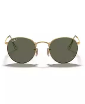 Поляризационные солнцезащитные очки, RB3447 ROUND METAL Ray-Ban, золотой