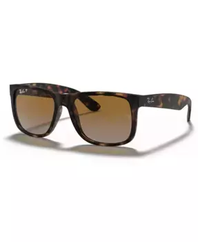Поляризационные солнцезащитные очки, RB4165 Justin Gradient Ray-Ban, коричневый