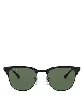 Поляризованные квадратные солнцезащитные очки Clubmaster, 51 мм Ray-Ban, цвет Orange