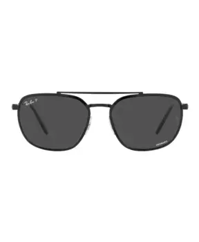 Поляризованные квадратные солнцезащитные очки Ray-Ban, черный