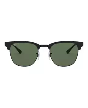 Поляризованные металлические солнцезащитные очки Clubmaster Ray-Ban, черный