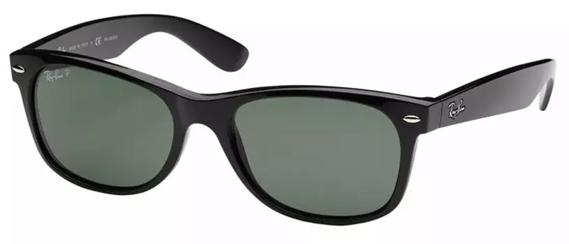 Поляризованные солнцезащитные очки Ray-Ban New Wayfarer, черный/зеленый