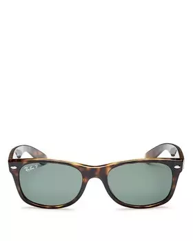 Поляризованные солнцезащитные очки Ray-Ban New Wayfarer, 55 мм, коричневый