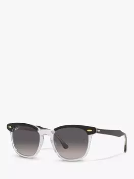 Поляризованные солнцезащитные очки Ray-Ban RB2298 унисекс Hawkeye, черные, прозрачные/серые