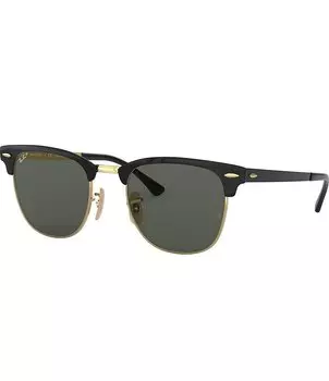 Поляризованные солнцезащитные очки Ray-Ban Unisex 0RB3716 51 мм Clubmaster, черный