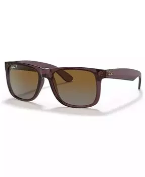 Поляризованные солнцезащитные очки, RB4165 Justin с градиентом Ray-Ban, коричневый
