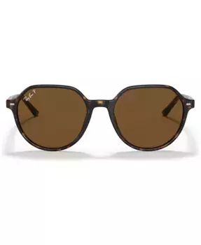 Поляризованные солнцезащитные очки Thalia, модель RB2195 53 Ray-Ban, коричневый