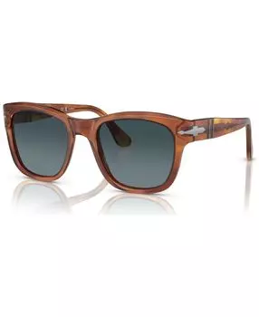 Поляризованные солнцезащитные очки унисекс, 0PO3313S96S352W 52 Persol