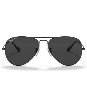 Поляризованные солнцезащитные очки унисекс aviator total black, rb3025 58 Ray-Ban, мульти