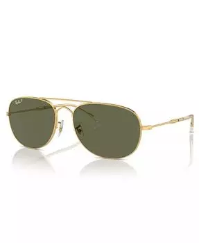 Поляризованные солнцезащитные очки унисекс, Bain Bridge Rb3735 Ray-Ban, золото