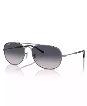Поляризованные солнцезащитные очки унисекс, Bain Bridge Rb3735 Ray-Ban, серебро