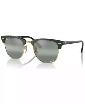 Поляризованные солнцезащитные очки унисекс, Clubmaster Chromance Ray-Ban, зеленый