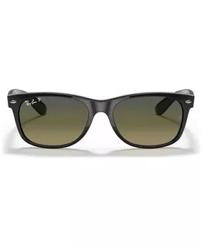 Поляризованные солнцезащитные очки унисекс disney, rb2132 55 new wayfarer Ray-Ban, черный
