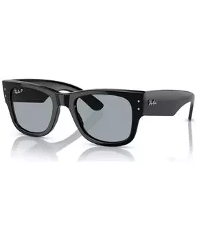 Поляризованные солнцезащитные очки унисекс Mega Wayfarer, RB0840S Ray-Ban, черный