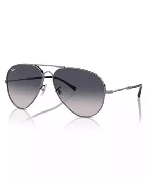 Поляризованные солнцезащитные очки унисекс, Old Aviator Rb3825 Ray-Ban, серебро