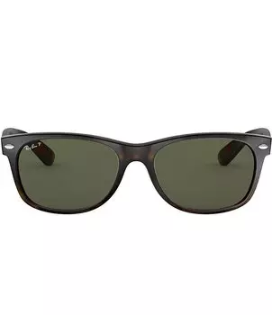 Поляризованные солнцезащитные очки унисекс Ray-Ban New Wayfarer 52 мм, коричневый
