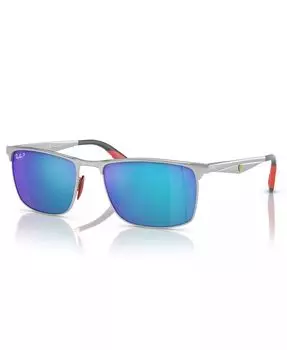 Поляризованные солнцезащитные очки унисекс Ray-Ban, серебряный