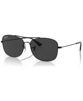 Поляризованные солнцезащитные очки унисекс, RB379957-P 57 Ray-Ban, черный