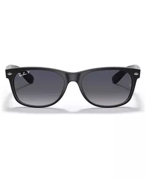 Поляризованные солнцезащитные очки унисекс с низкой перемычкой, RB2132F NEW WAYFARER MATTE 55 Ray-Ban, черный