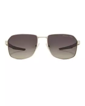 Поляризованные солнцезащитные очки в квадратной оправе Prada, серый