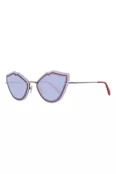 Поляризованные солнцезащитные очки в металлической оправе Emilio Pucci, красный