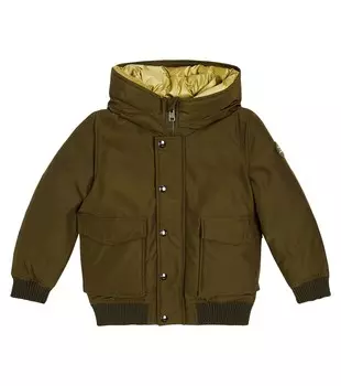 Полярный пуховик Woolrich Kids, зеленый
