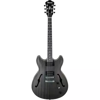 Полуакустическая электрогитара Ibanez Artcore AS53 - прозрачная плоская черная AS53TKF