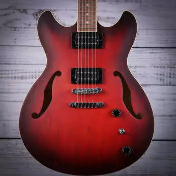 Полуакустическая электрогитара Ibanez Artcore | Солнечные лучи Красная квартира | AS53 Artcore AS53 Semi-Hollow Electric Guitar