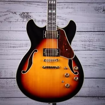 Полуакустическая электрогитара Ibanez Artstar | коричневый Санберст | AS113 AS113 Artstar Semi-Hollow Electric Guitar