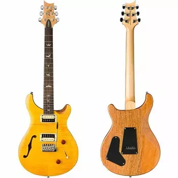 Полуакустическая электрогитара Paul Reed Smith SE Custom 22, цвет Сантана желтый PRS SE Custom 22 Semi-Hollow
