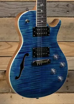 Полуакустическая электрогитара PRS SE Zach Myers Myers Blue с чехлом PRS SE Zach Myers Semi-Hollow Electric Guitar Myers w/ Gigbag