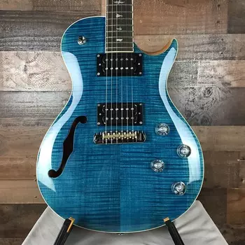 Полуакустическая электрогитара PRS SE Zach Myers, синяя, с чехлом для гига, бесплатная доставка 220