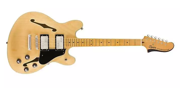 Полуакустическая электрогитара Squier STARCASTER с кленовой накладкой - натуральный цвет STARCASTER-CV-MN