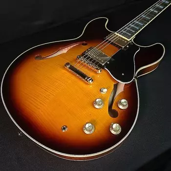 Полуакустическая электрогитара Yamaha SA2200-OVS, цвет коричневый Sunburst SA2200-OVS Semi-Hollow Electric Guitar