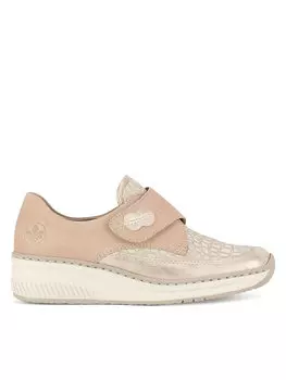 Полуботинки 487C0-60 Rieker, бежевый