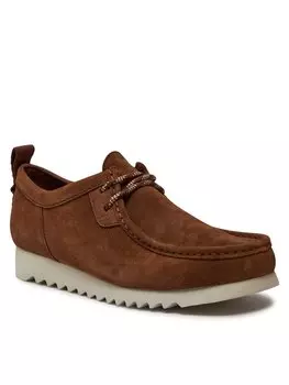 Полуботинки Clarks, коричневый