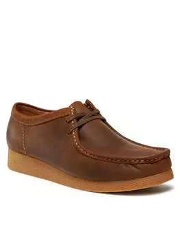 Полуботинки Clarks, коричневый