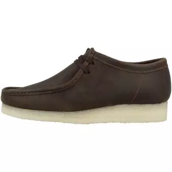 Полуботинки Clarks Wallabee, коричневый