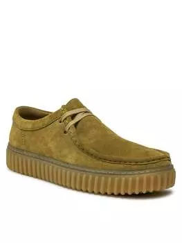 Полуботинки Clarks, зеленый