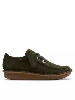 Полуботинки Clarks, зеленый