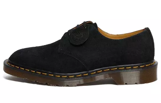Полуботинки Dr.Martens 1461 Made In England Suede Oxford 'Black'