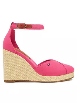 Полуботинки Flag High Wedge Espad Closed Toe FW0FW08494 Tommy Hilfiger, розовый
