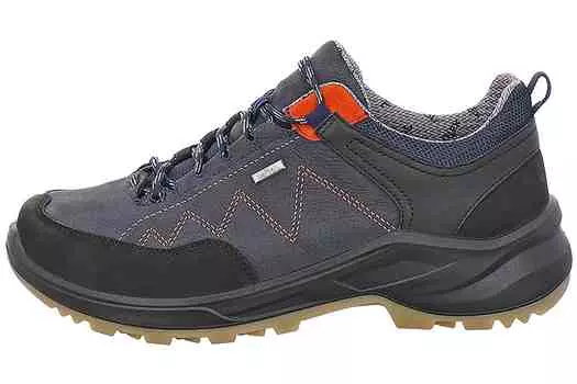 Полуботинки Jomos на шнуровке, синий/красный