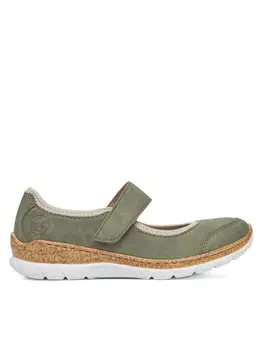 Полуботинки N42B0-52 Rieker, зеленый