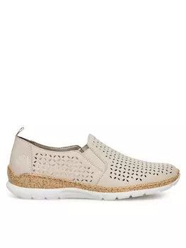 Полуботинки Rieker, бежевый