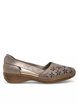 Полуботинки Rieker, бежевый