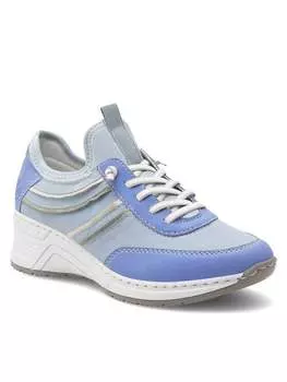 Полуботинки Rieker, синий