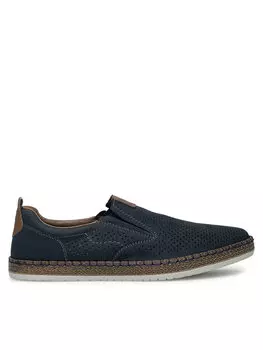 Полуботинки Rieker, синий